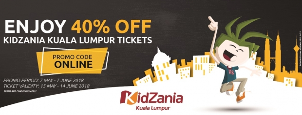 Online Special Promo in KidZania Kuala Lumpur with up to 40% Savings