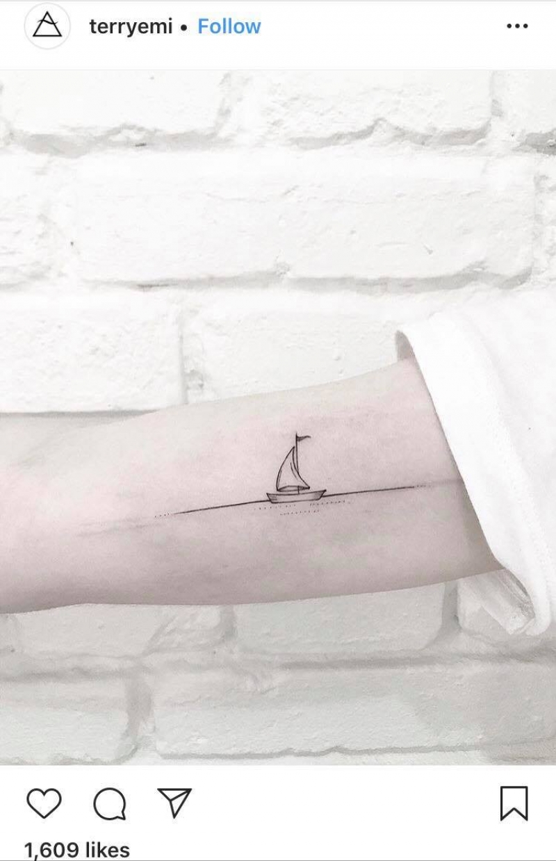 Boat under Willow - Little Mermaid Inspired Tattoo Transparent PNG –  Sisters Keep Drawing