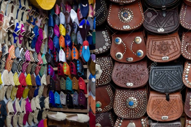 leather shoes and bags