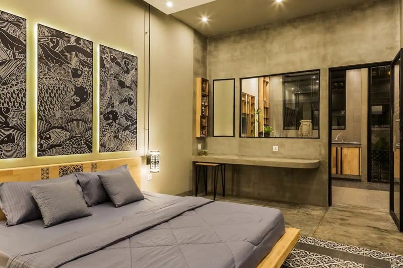 sophisticated siem reap airbnb bedroom