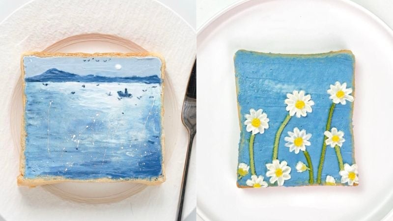 painting on toast