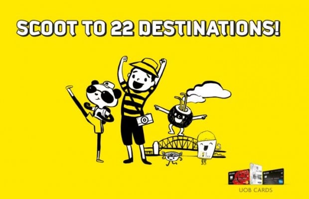 Enjoy 20% Off when you Scoot to 22 Destinations with UOB Card