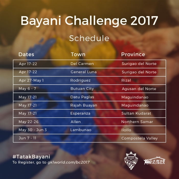 gawad kalinga bayani challenge 2017