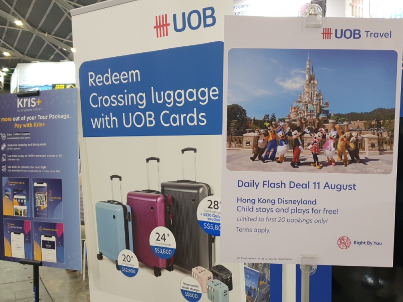 UOB Travel, luggage, natas travel fair august 2023