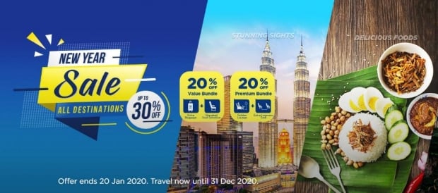 New Year Sale in Malaysia Airlines with Fares Up to 30% Off