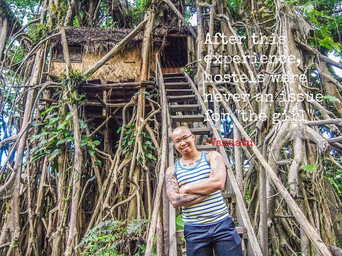 Accommodation near the Yasur Volcano, Vanuatu