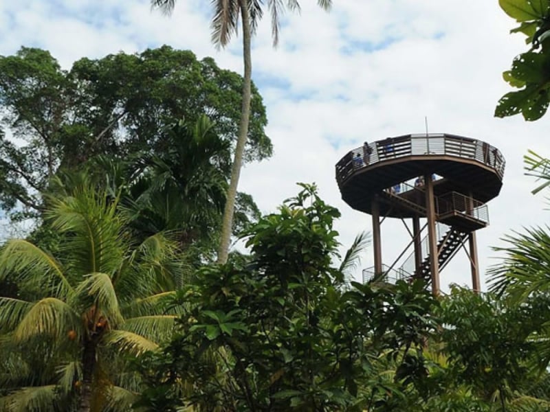 iconic tower in pulau ubin