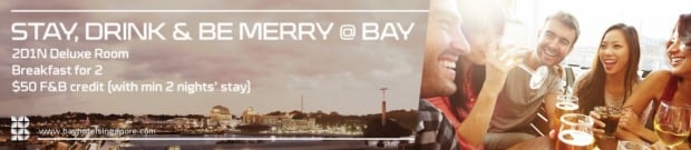 Stay, Drink and Be Merry at Bay Hotel Singapore from SGD150