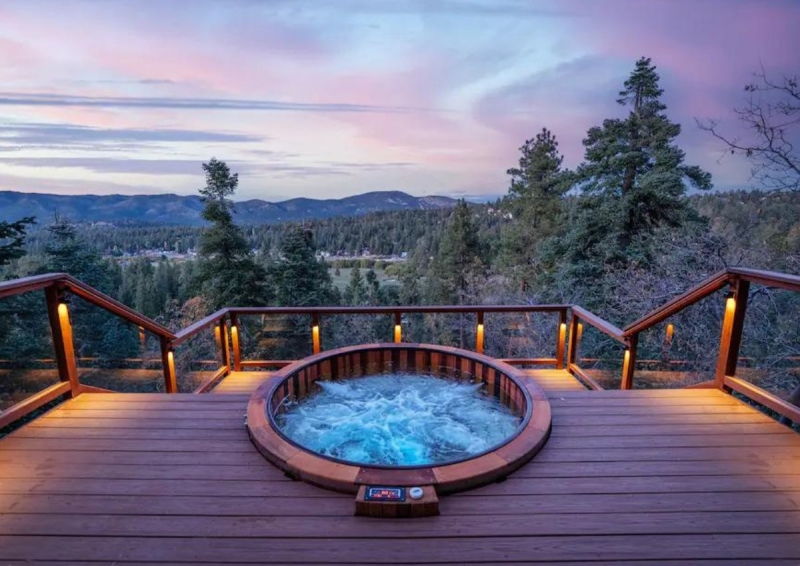 airbnb big bear lake vintage dwelling hot tub