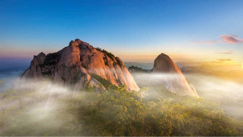 bukhansan mountain in seoul