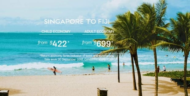 Singapore to Nadi Flights with Fiji Airways from SGD699