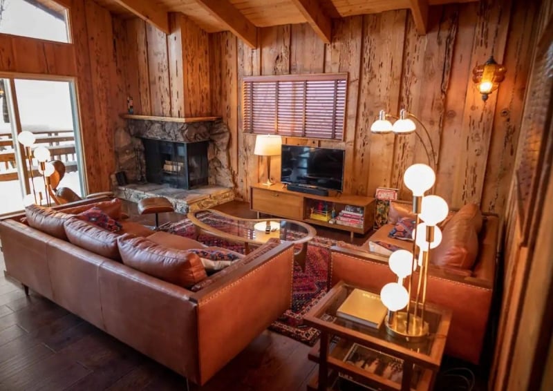 airbnb big bear lake vintage dwelling living area
