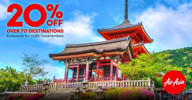 Enjoy 20% Savings on your Flights with AirAsia and OCBC Card