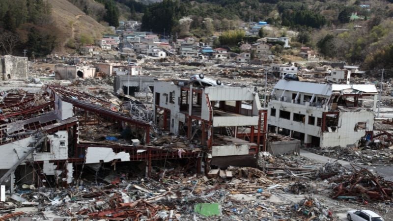 earthquake damag in Japan