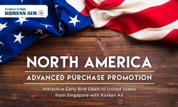 Advance Purchase Promo to North America with Korean Air from SGD1,279