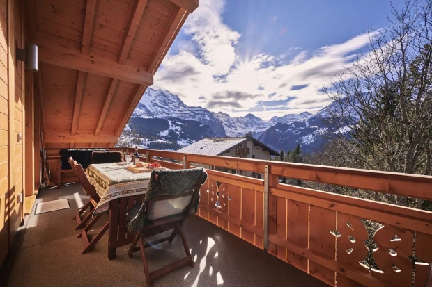 This luxurious penthouse in Grindelwald, Switzerland.