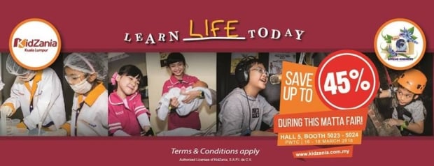 Save Up to 45% in KidZania Kuala Lumpur During the MATTA Fair