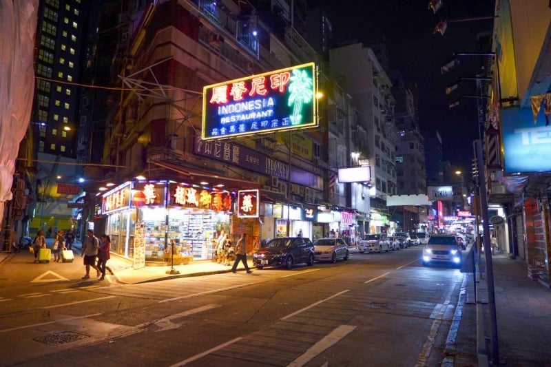 chợ đường phố Hong kong