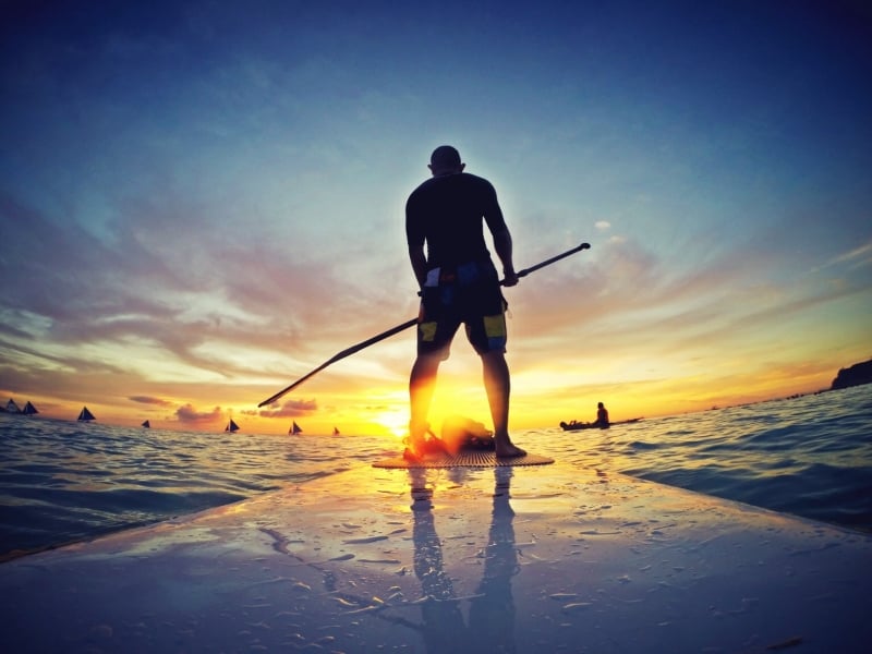 things to do in boracay: paddleboarding