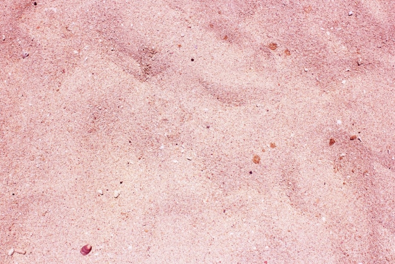closeup of pink sand