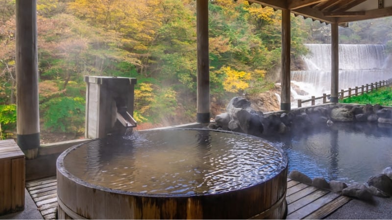 an onsen in japan