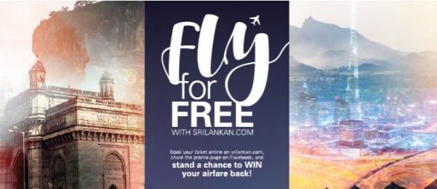 Share & WIN - Fly for FREE with SriLankan Airlines