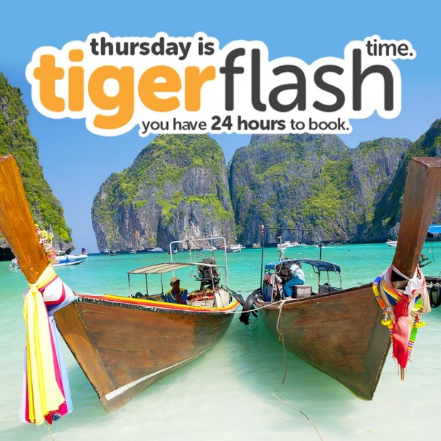 Thursday Flash Sale from TigerAir Starts from SGD8*