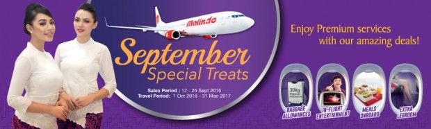 September Special Treats from SGD50 with Malindo Air