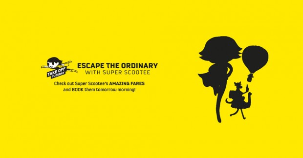 Escape the Ordinary and Scoot from SGD45 this Tuesday