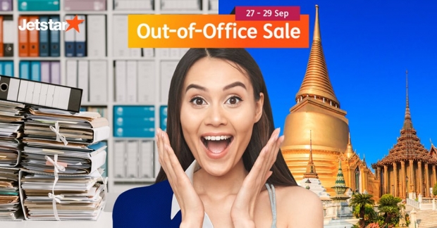 Out of the Office Sale in Jetstar from SGD52