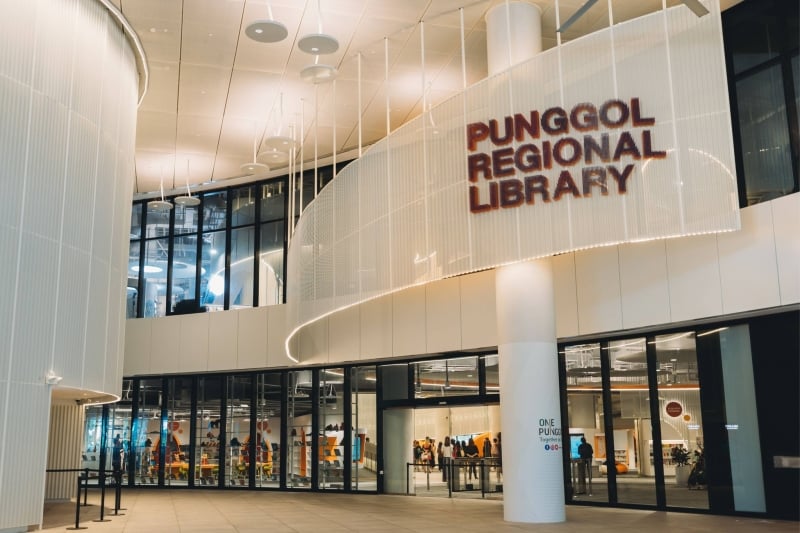punggol regional library, exterior, new attractions in singapore 2023