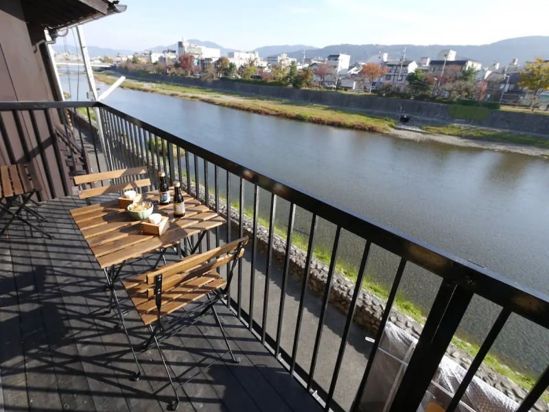 wooden stay by riverside kyoto airbnb