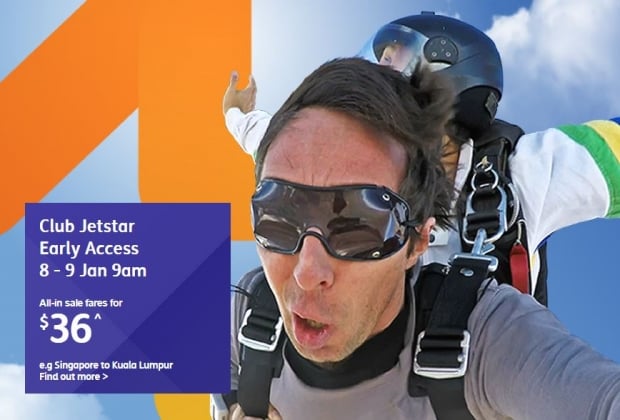 Club Jetstar Early Access to Flight Deals from SGD36