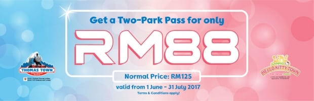 Two-Park Pass for Only RM88 in Puteri Harbour Playtime Theme Parks