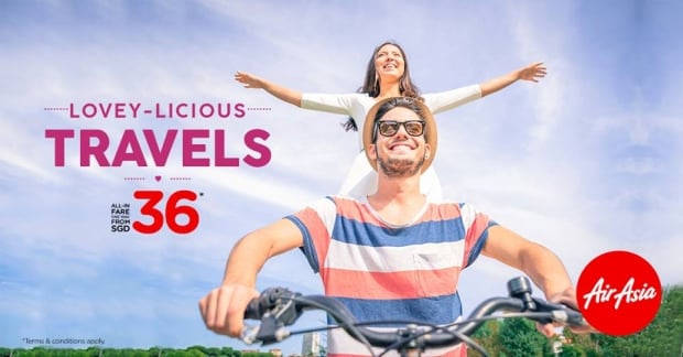 Lovey-licious Travels from SGD36 with AirAsia this Valentines Day
