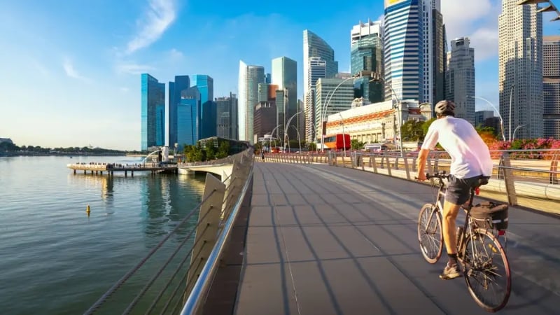 cycling routes singapore marina bay