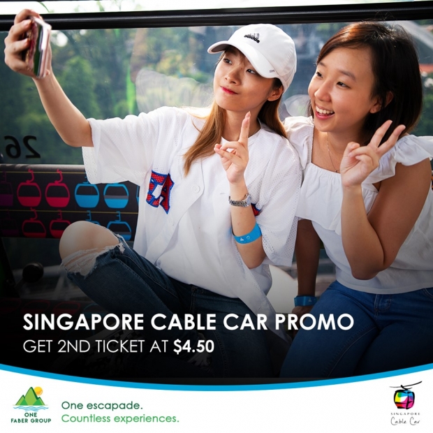 Get 2nd Ticket at SGD4.50 for One Faber Group Attractions