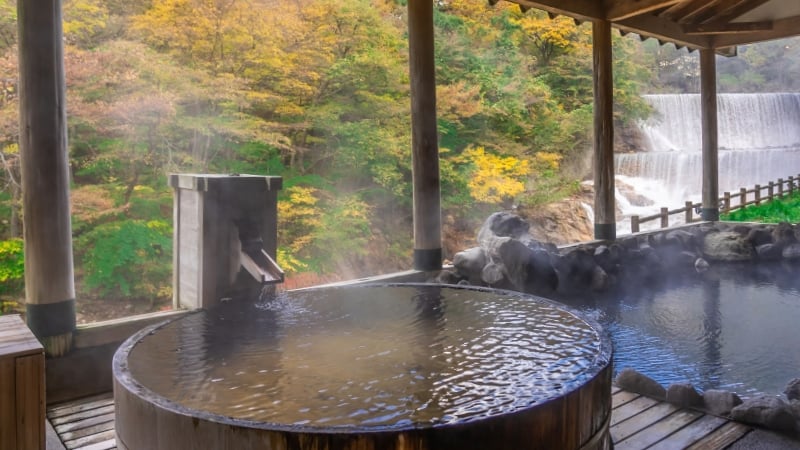 an onsen in japan