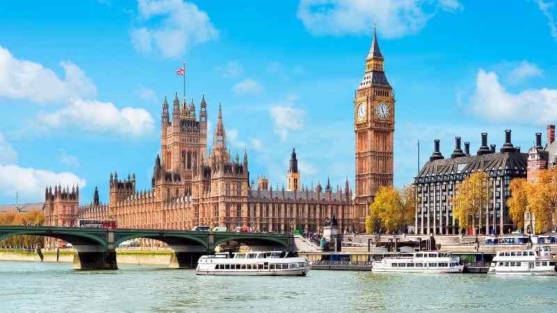 palace of westminster in london, england