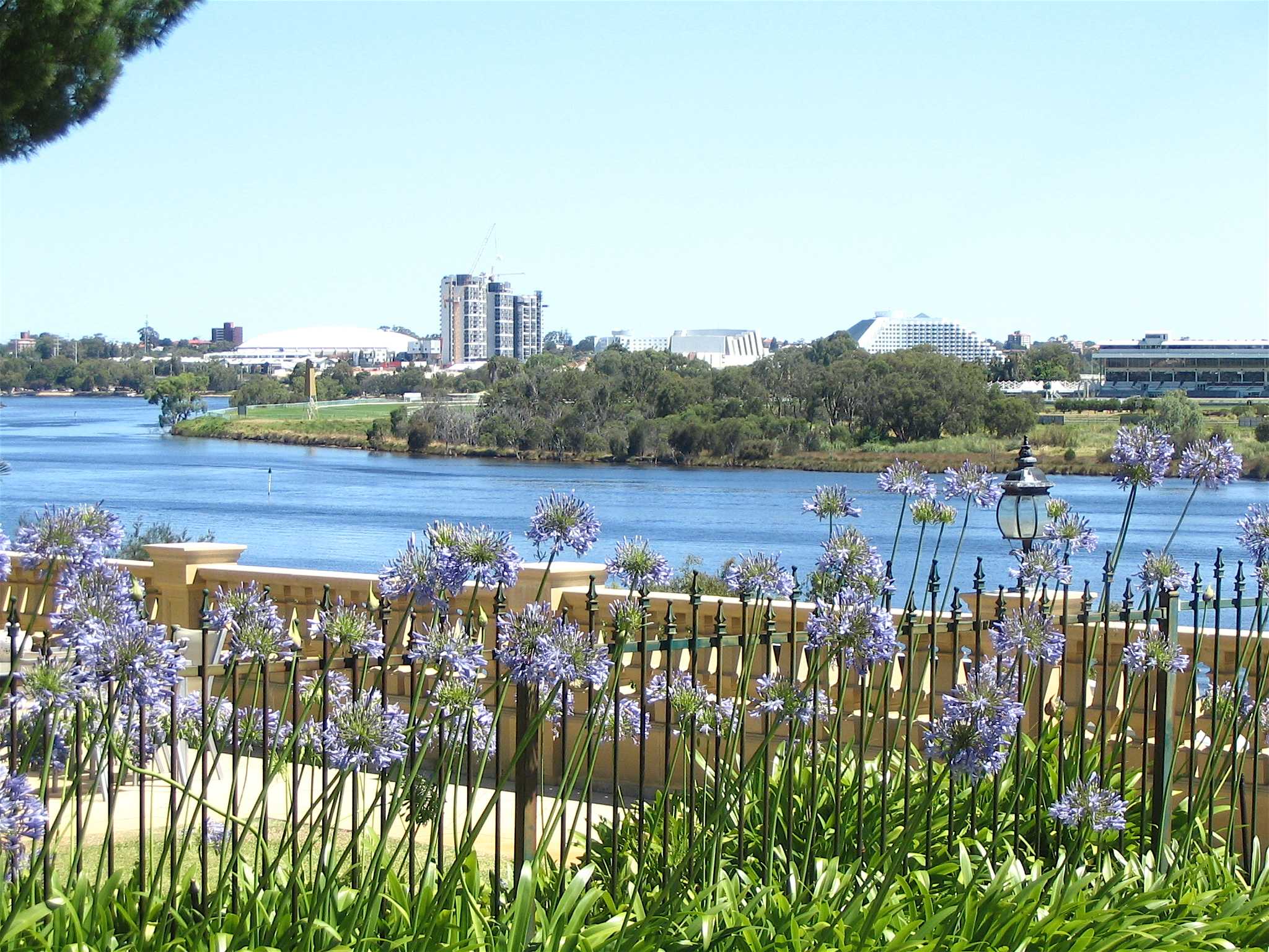 The beautiful view of Burswood