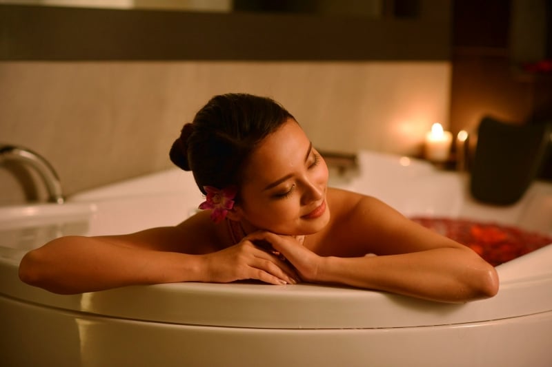 relaxing bath at thai odyssey
