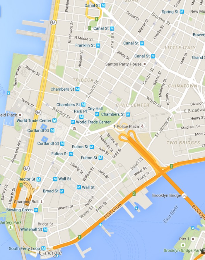 walking with map of new york city attractions