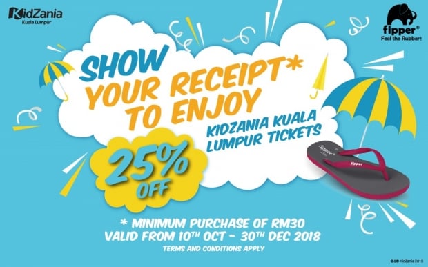 Get 25% Off Admission Pass to KidZania Kuala Lumpur with Flipper