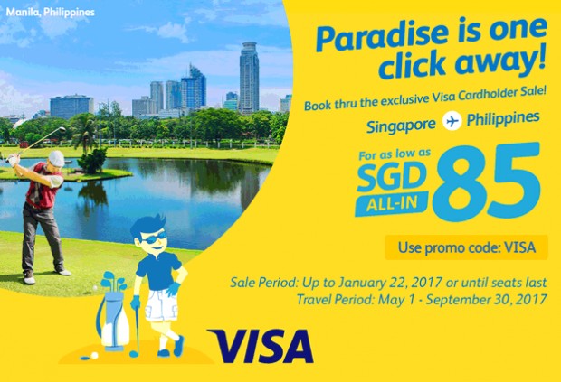 Enjoy Flight to Philippines with Cebu Pacific and Visa from SGD85