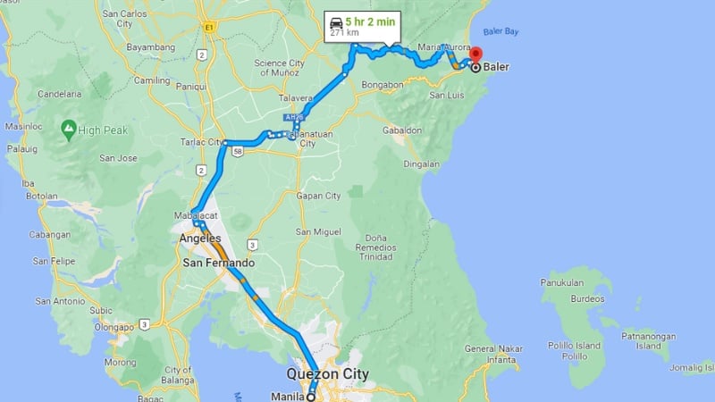 baler tourist map