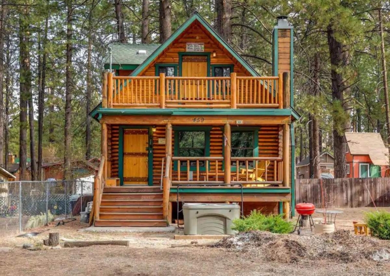 wooden cabin exterior