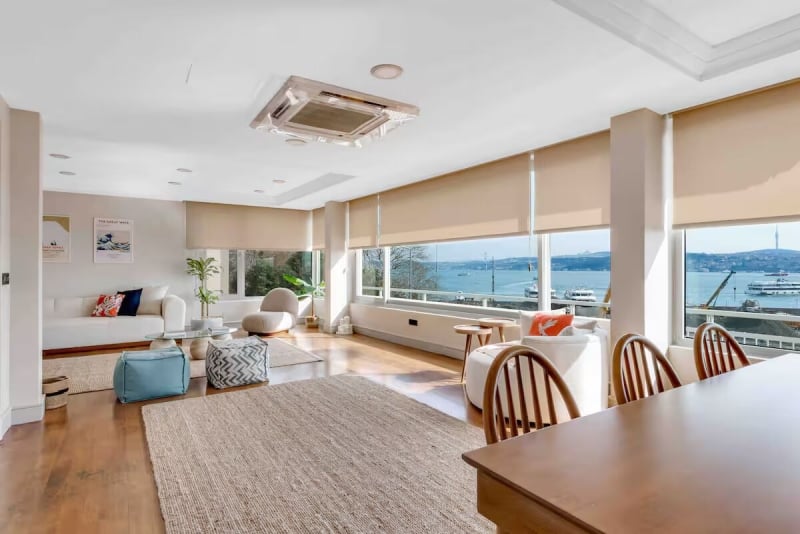 convenient Airbnbs with Bosphorus views