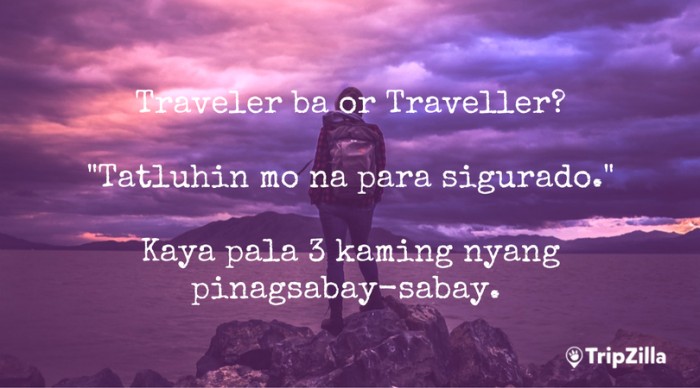 filipino backpacker hugot lines