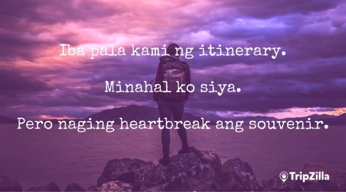 filipino backpacker hugot lines