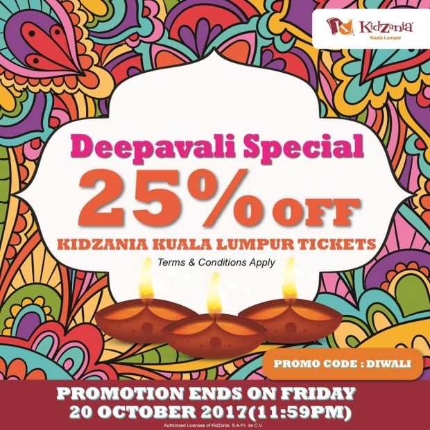 Deepavali Special Offer in KidZania Kuala Lumpur at 25% Savings